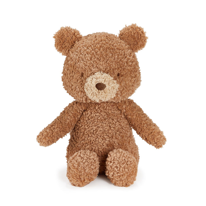 Bunnies By the Bay Brownie The Bear plush stuffed animal in warm brown curly texture
