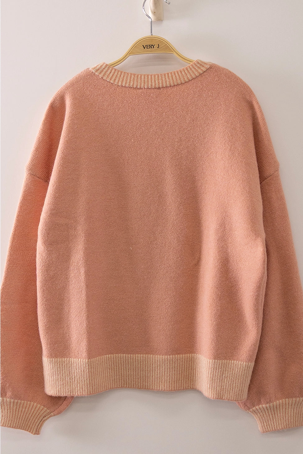 Cute Dog Intarsia Knit Sweater