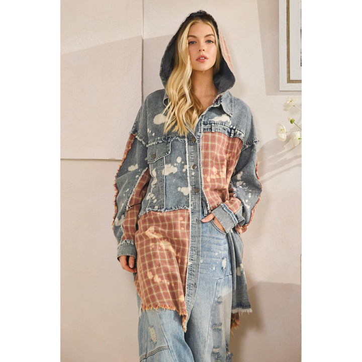 Denim Plaid Shacket