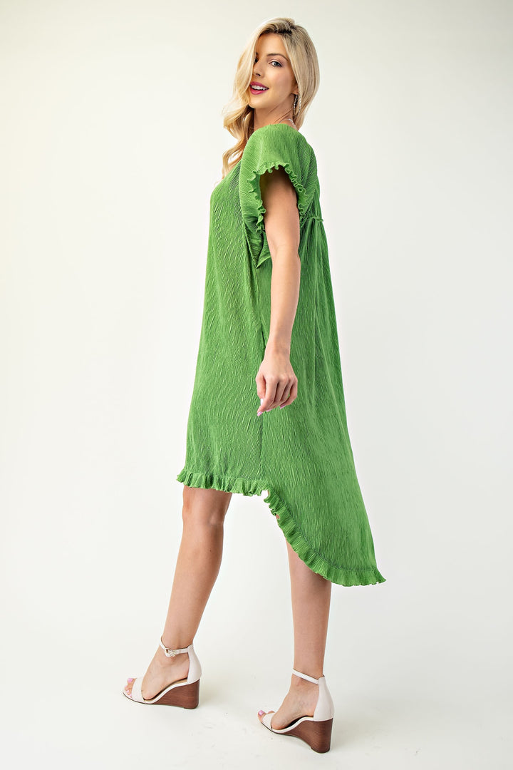 Textured Hi-Lo Dress