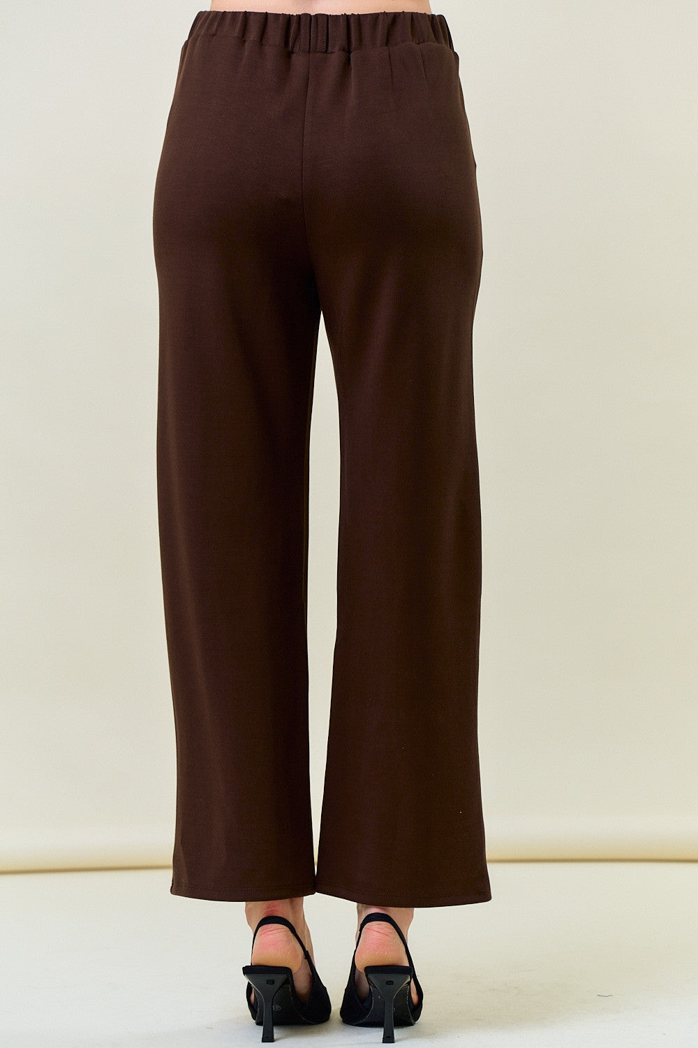 Brushed Modal Pintuck Elastic Pants