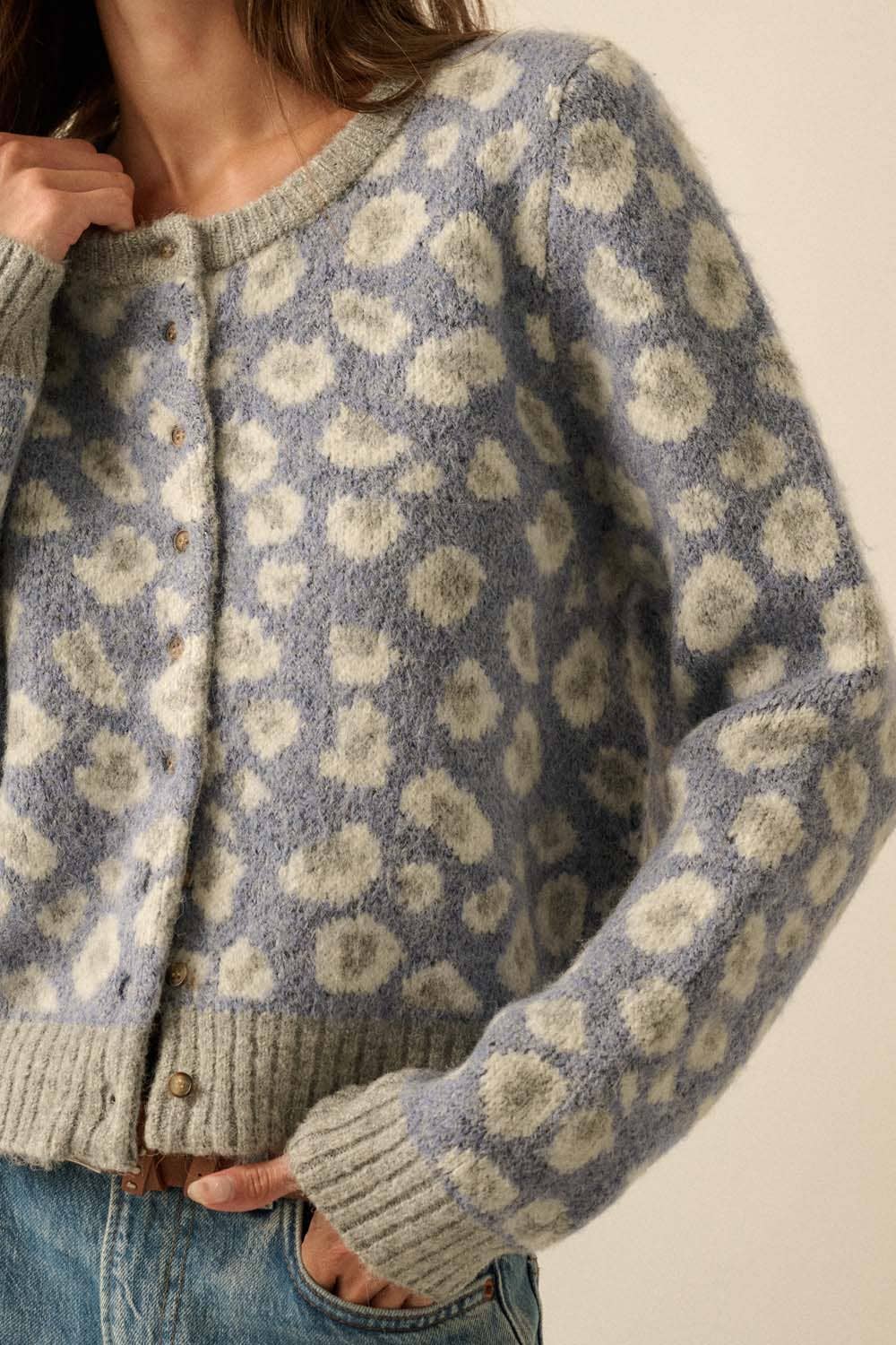 Leopard-Print Cardigan