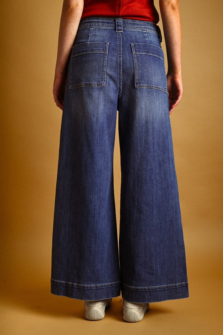 Dark Washed Denim Pants