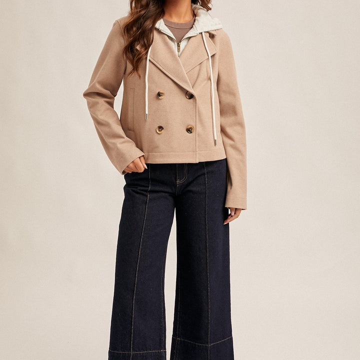 Double Breast Crop Jacket