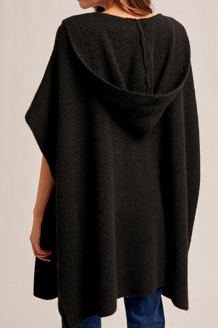 Hooded Sweater Poncho