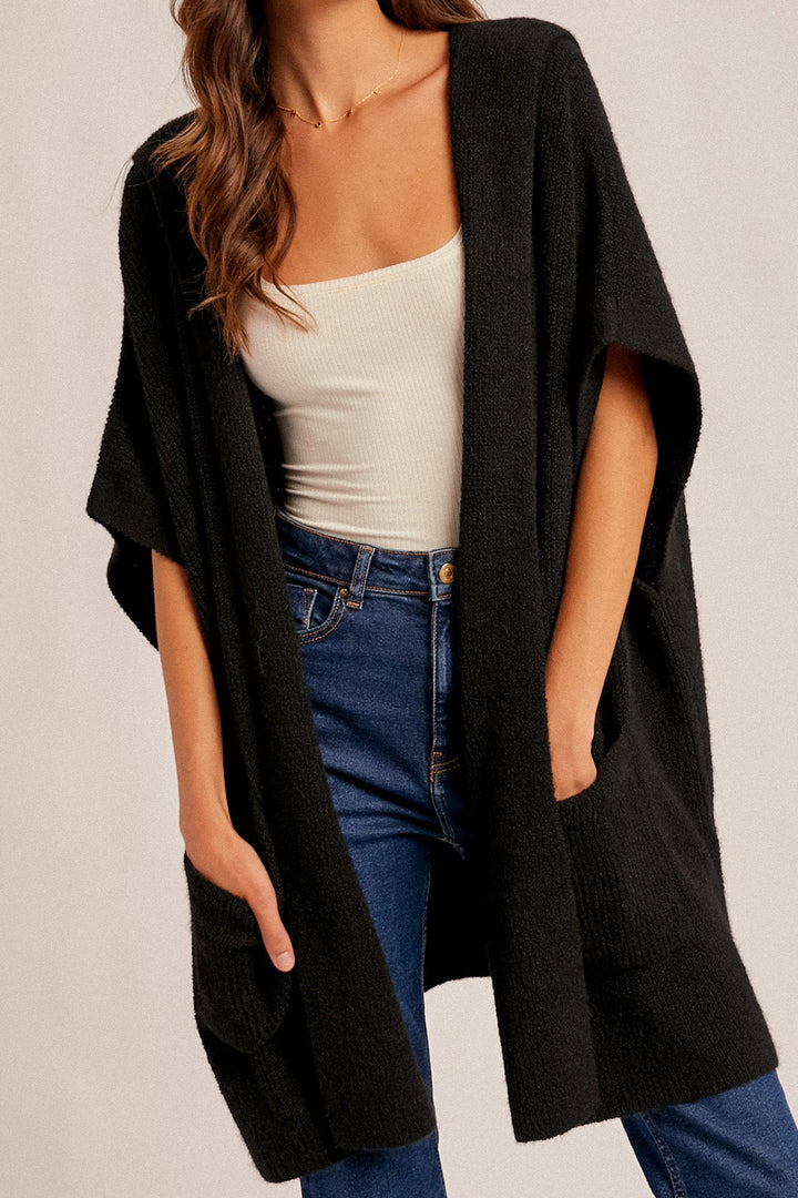 Hooded Sweater Poncho
