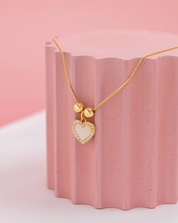Luxe Shine Heart Pull Tie Bracelet