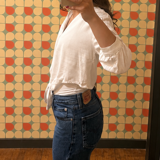 Front Tied Shirt Top