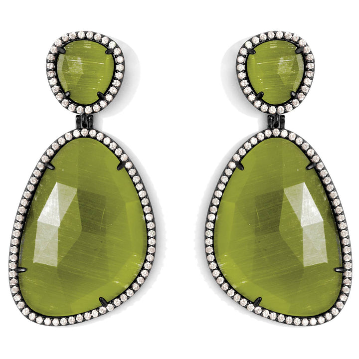 Bold Cat'S Eye Earrings