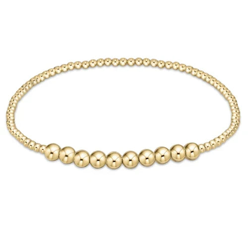 Classic Beaded Bliss Bracelet - Gold