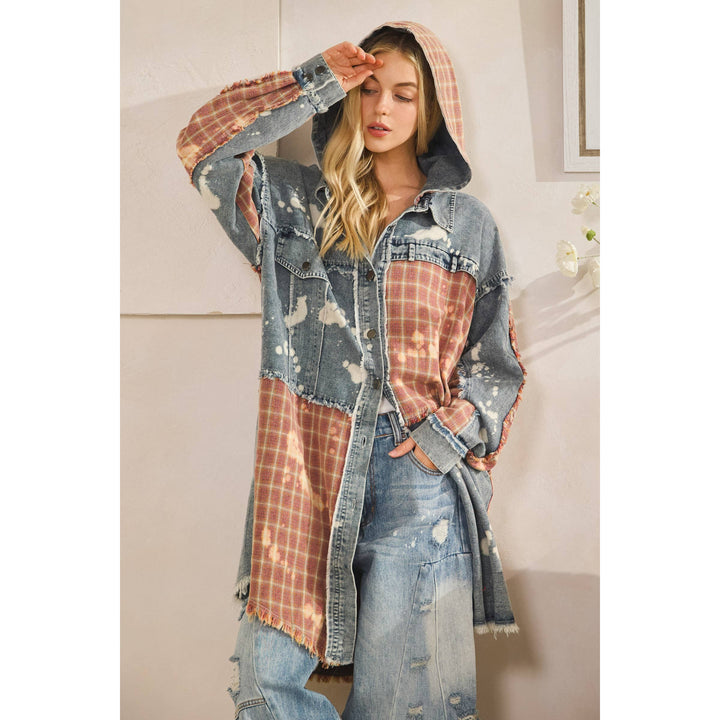 Denim Plaid Shacket