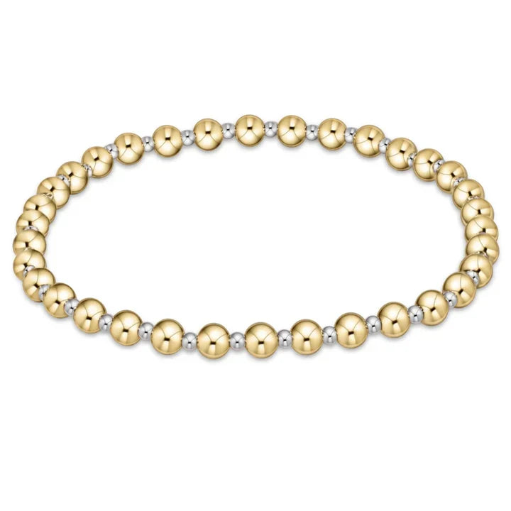 Classic Grateful Pattern Bracelet - Mixed Metal