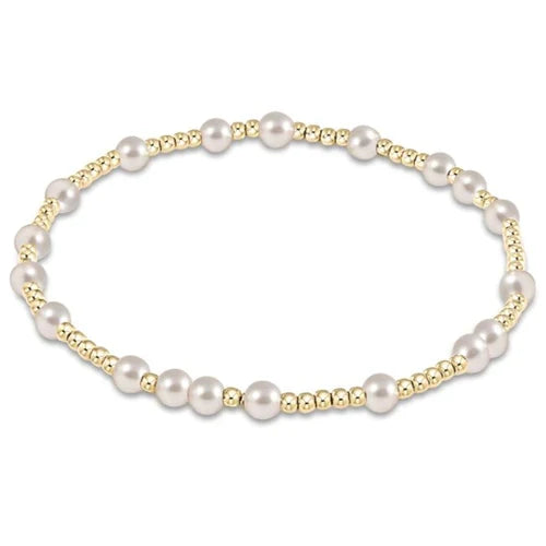 Beaded Hope Unwritten Bracelet - Pearl