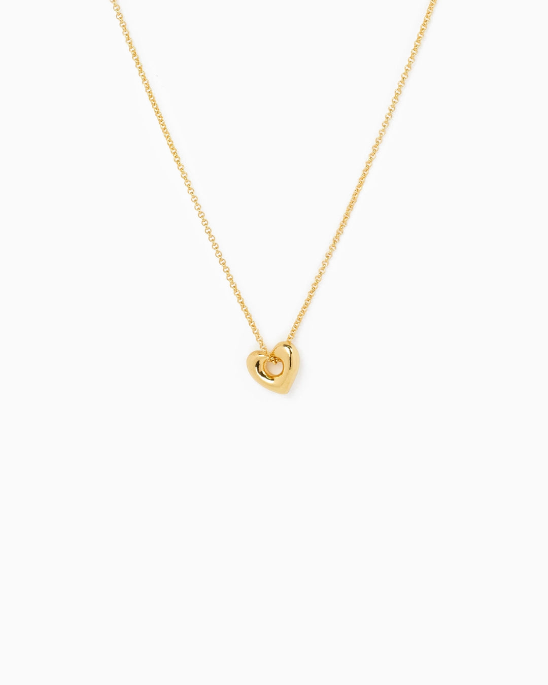 Bold Open Heart Pendant Necklace