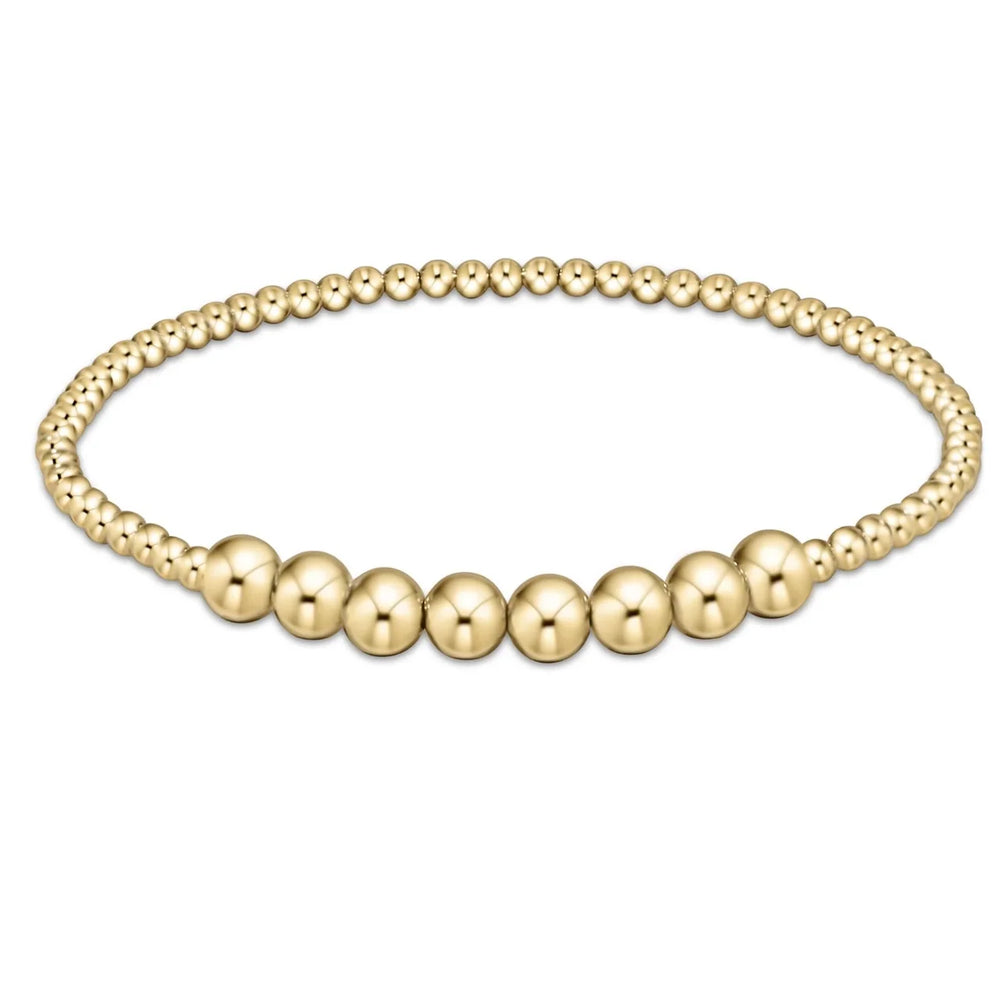 Classic Beaded Bliss Bracelet - Gold