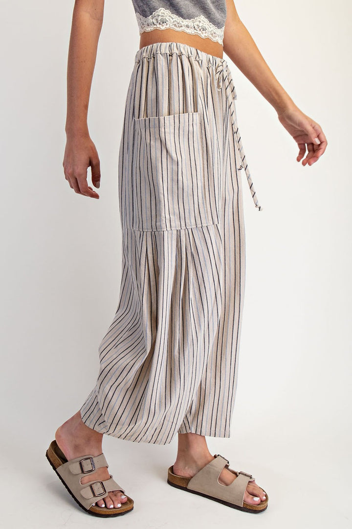 Wide Strip Leg Pants