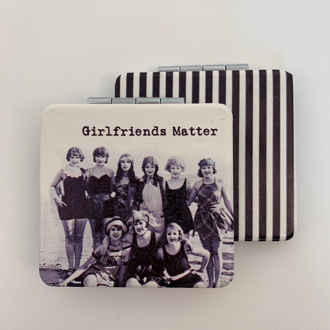 Girlfriends Matter on Beach Compact Mirror