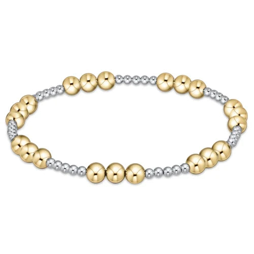 Classic Joy Pattern Bracelet - Mixed Metal