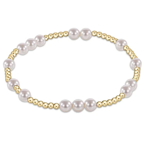Beaded Hope Unwritten Bracelet - Pearl