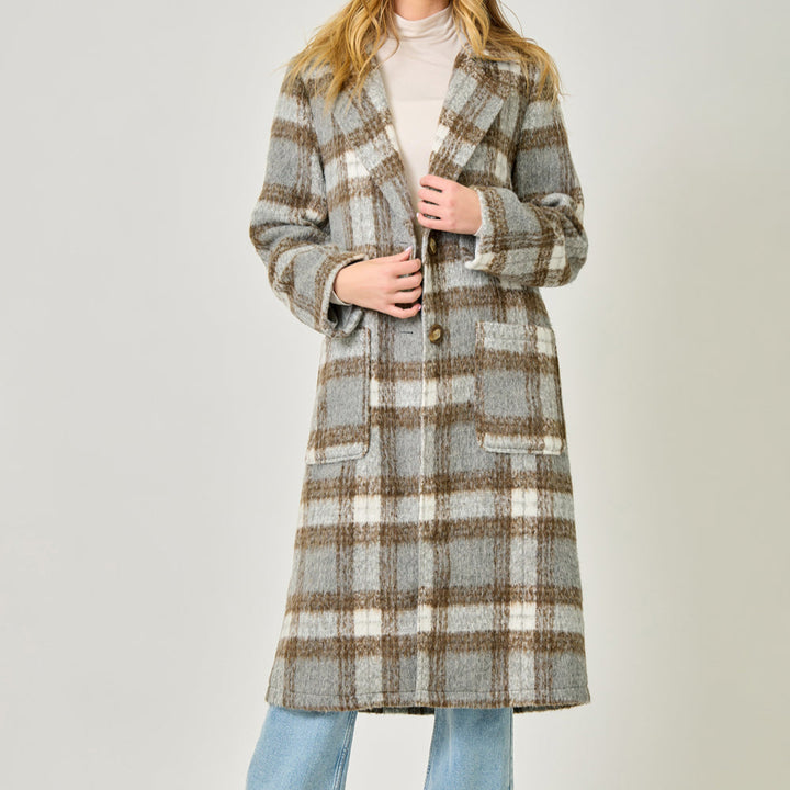 Plaid Long Coat