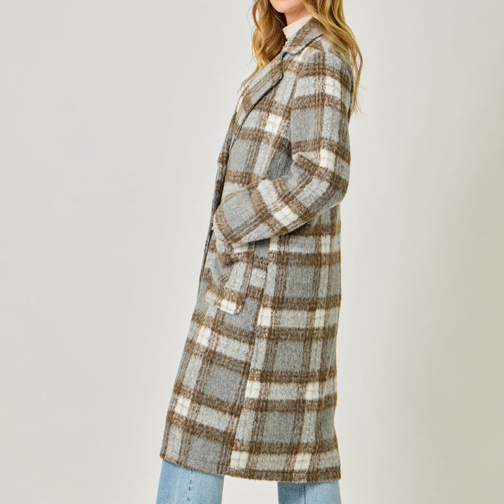 Plaid Long Coat