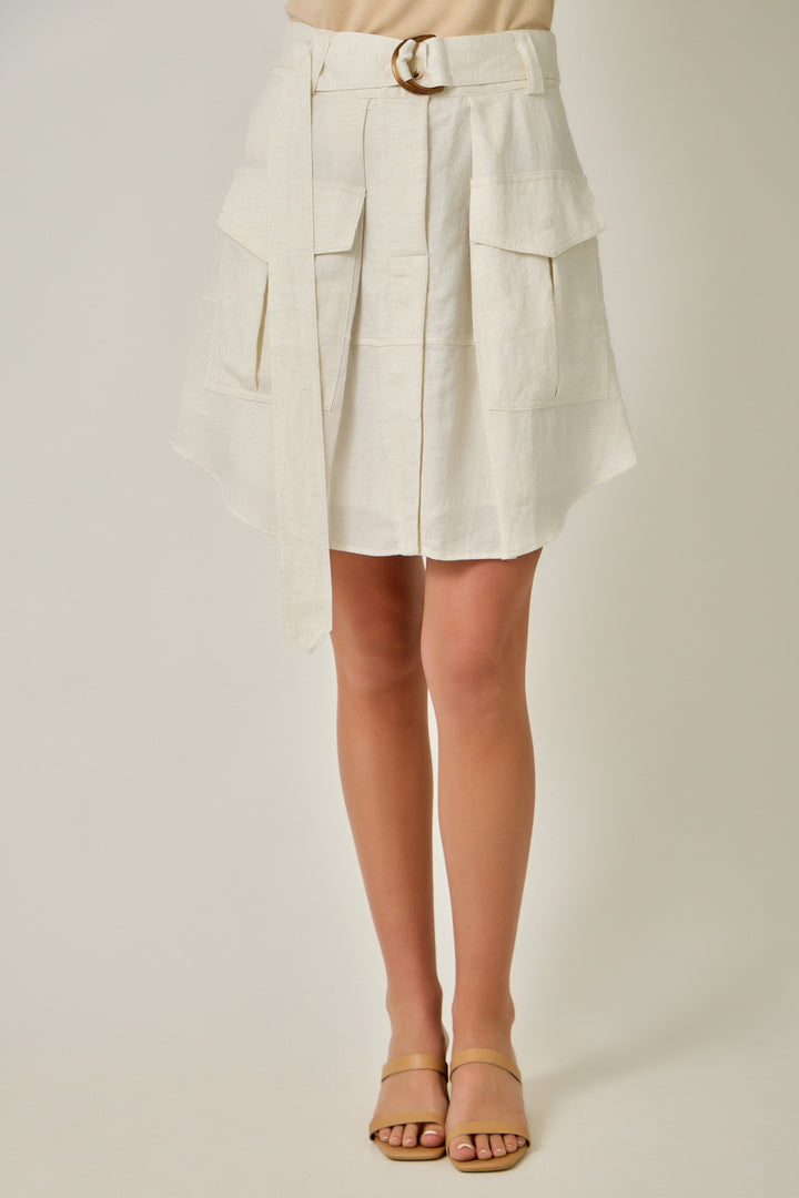 Cargo Belted Skirt