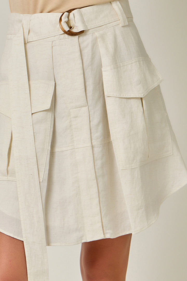 Cargo Belted Skirt