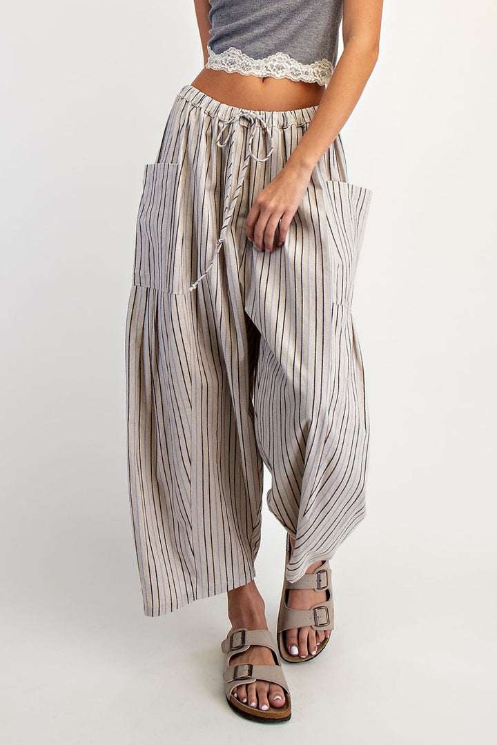 Wide Strip Leg Pants