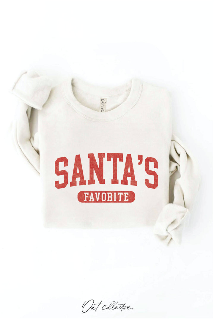SANTA'S FAVORITE Graphic Sweatshirt
