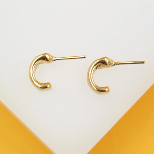 18K Gold Filled Plain Huggies