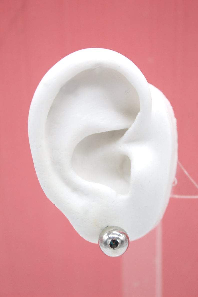 18K Gold Filled Ball Stud Earrings