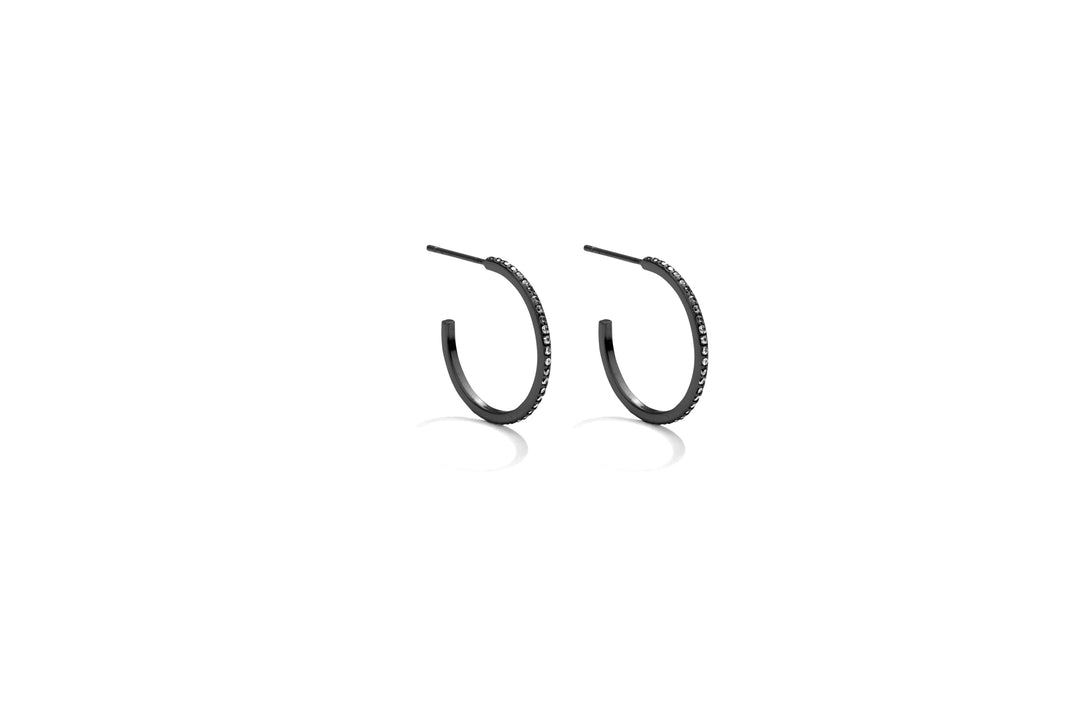 Pave Hoops Earrings