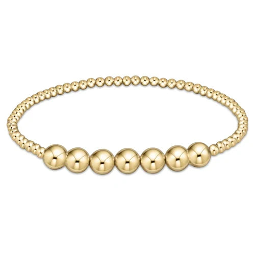 Classic Beaded Bliss Bracelet - Gold