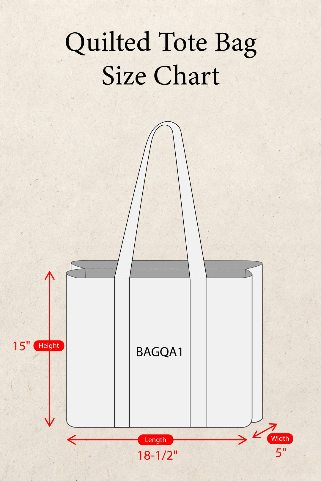 Striped Bias Tape Bohemian Quilted Beige Tote Bag