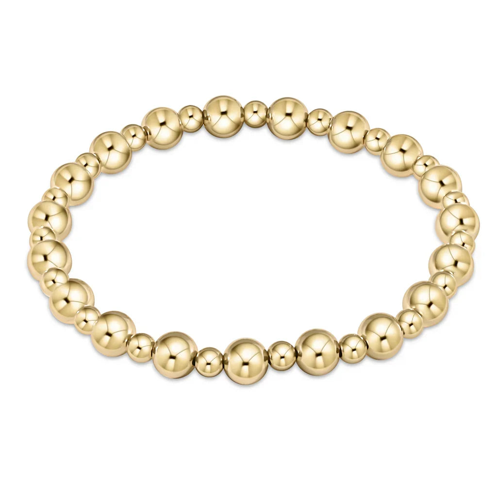 Classic Grateful Pattern Bracelet - Gold