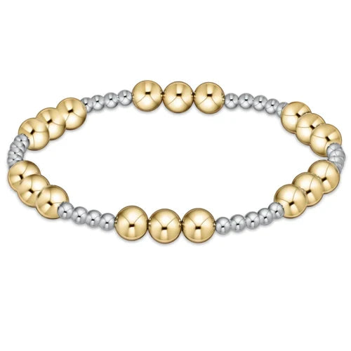 Classic Joy Pattern Bracelet - Mixed Metal