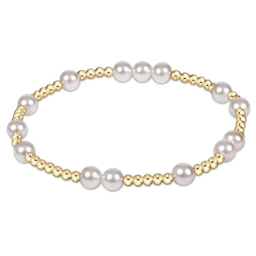 Beaded Hope Unwritten Bracelet - Pearl