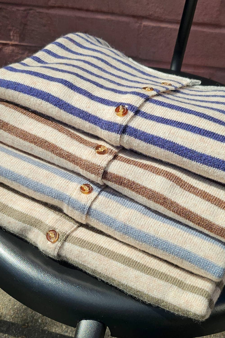 Striped Pattern Cardigan