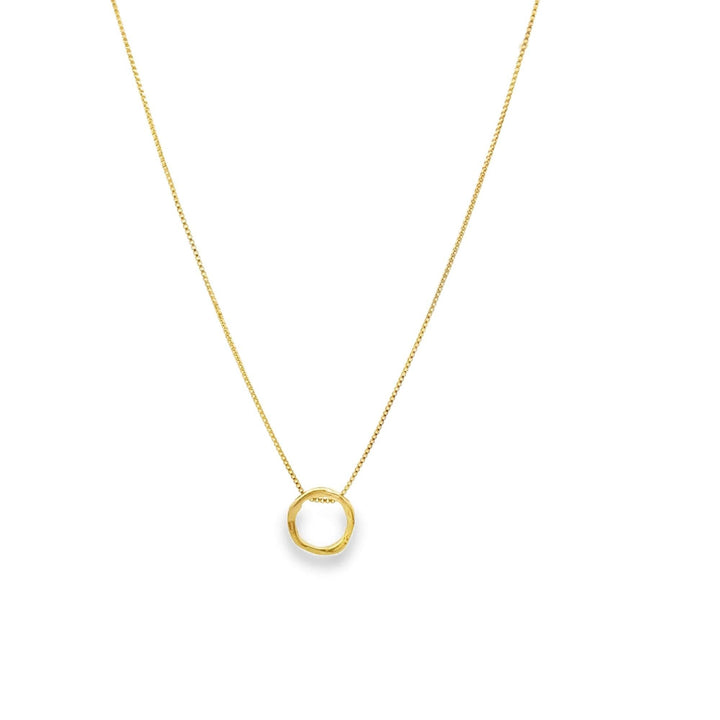 Organic Circle Pendant Necklace (G120)