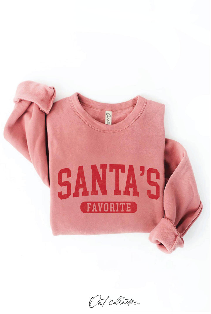 SANTA'S FAVORITE Graphic Sweatshirt