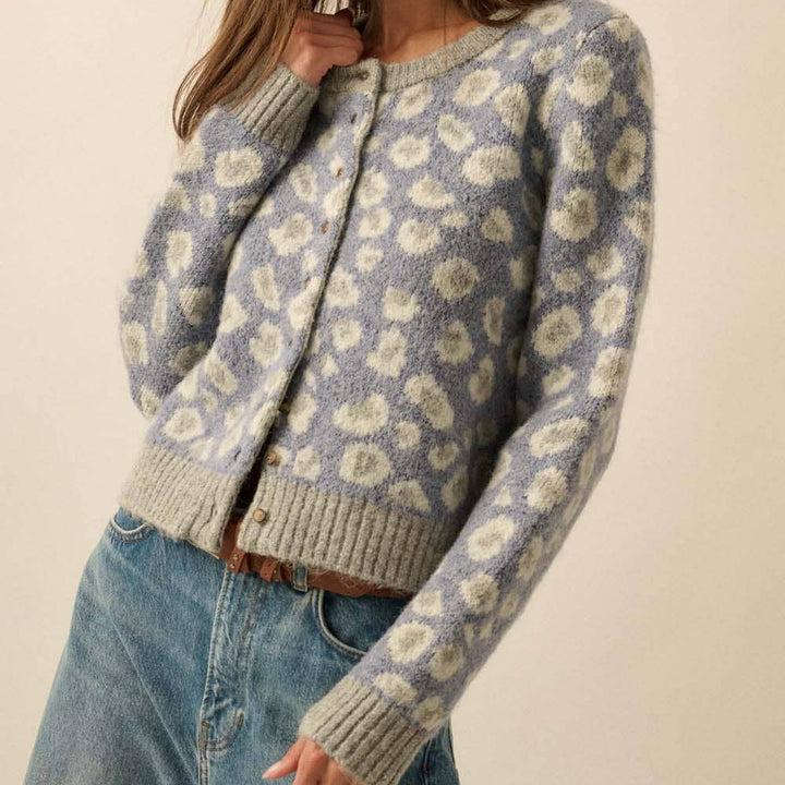 Leopard-Print Cardigan