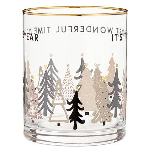Most Wonderful Time Rocks Glass