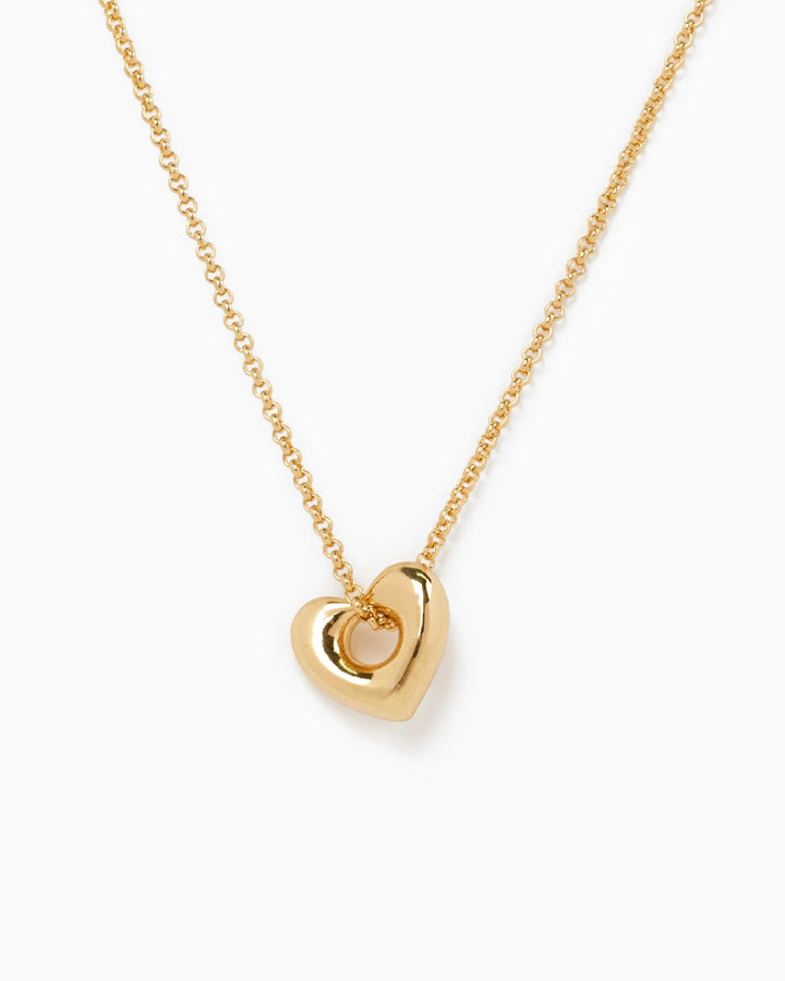 Bold Open Heart Pendant Necklace