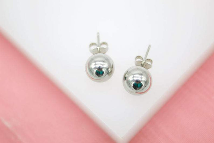 18K Gold Filled Ball Stud Earrings