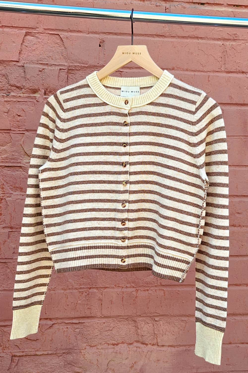 Striped Pattern Cardigan