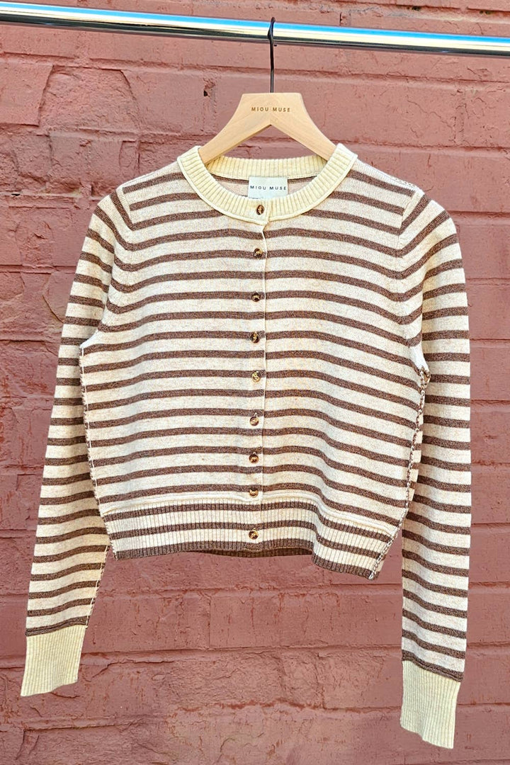 Striped Pattern Cardigan