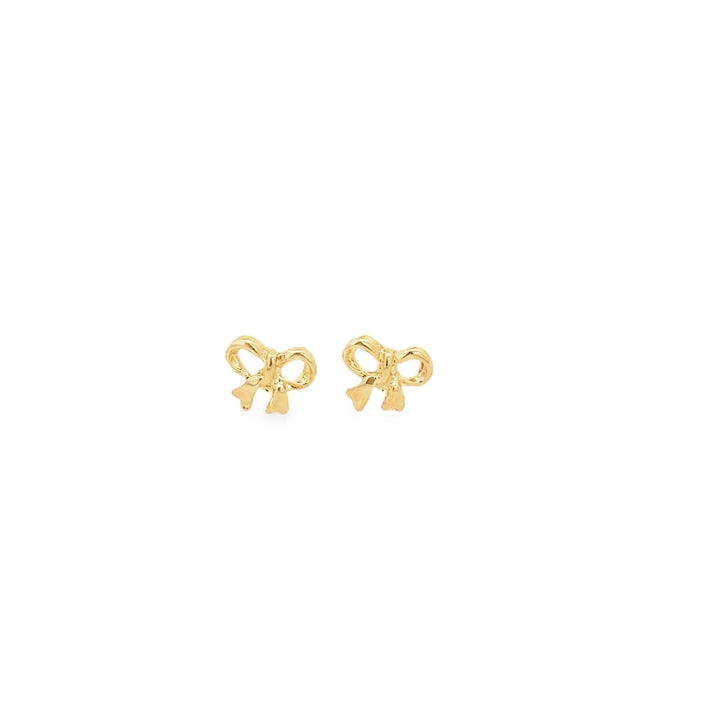 18K Gold Filled Bow Stud Earrings