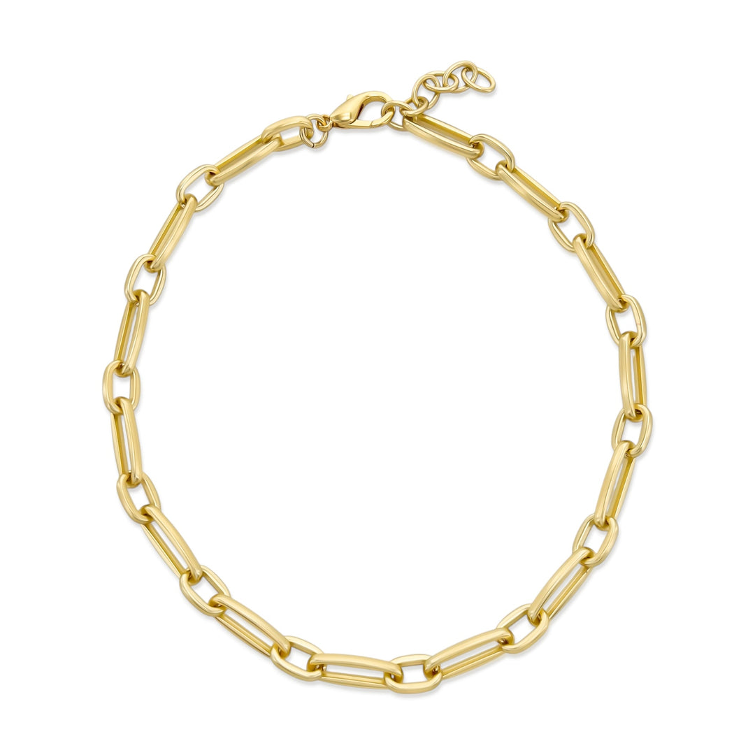 Matte Paperclip Chain Necklace