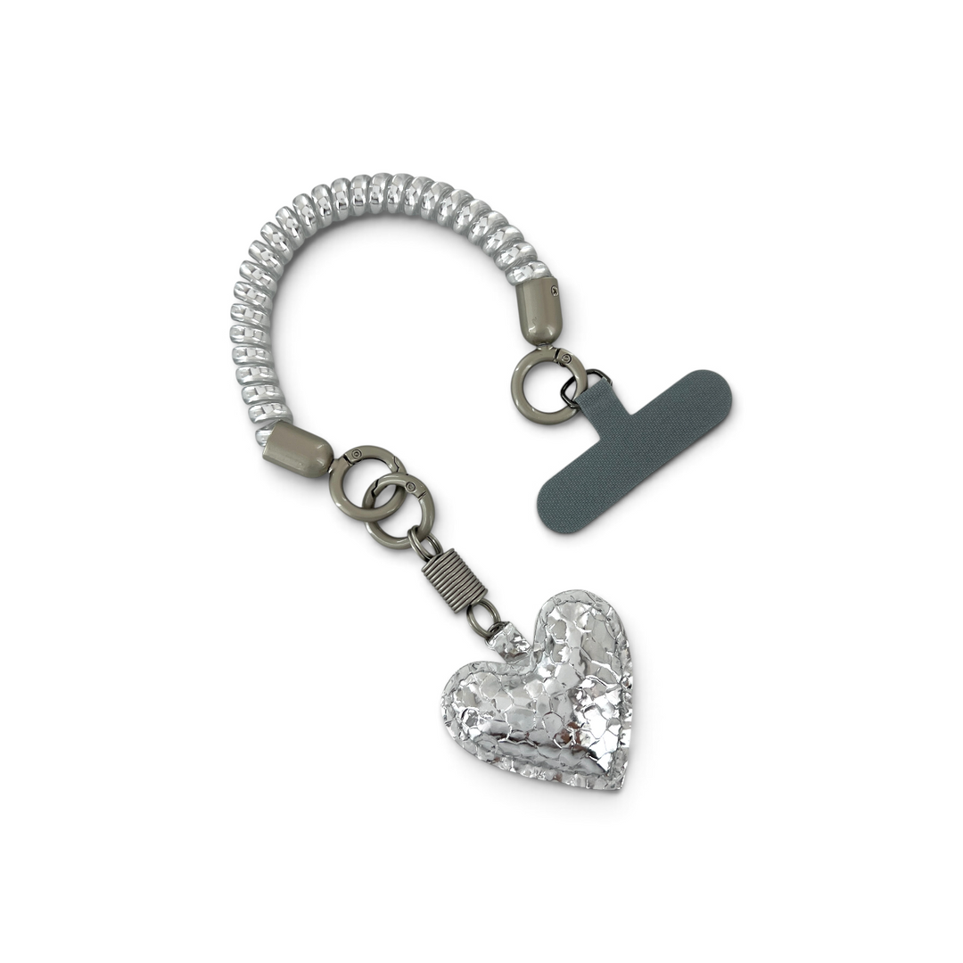 Heart Charm Phone Cord Phone Chain