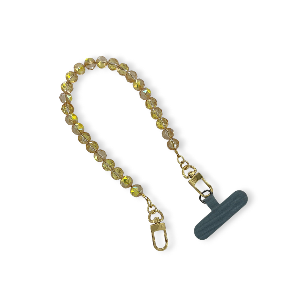 Round AB Crystal Phone Strap